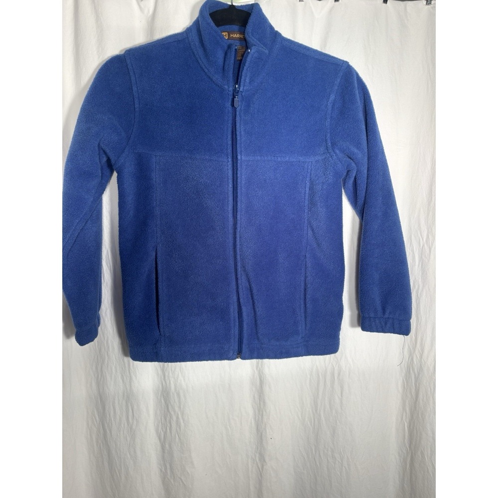Harriton Youth Small Full-Zip Fleece Royal Blue‎ MM8